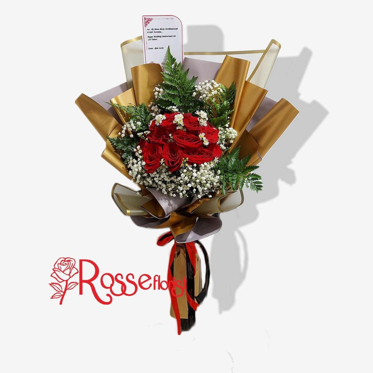 toko bunga tasikmalaya rosse florist hand bouquet 11